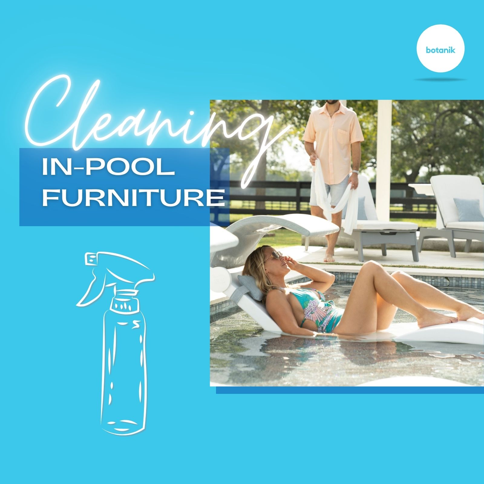 Cleaning In-Pool Furniture